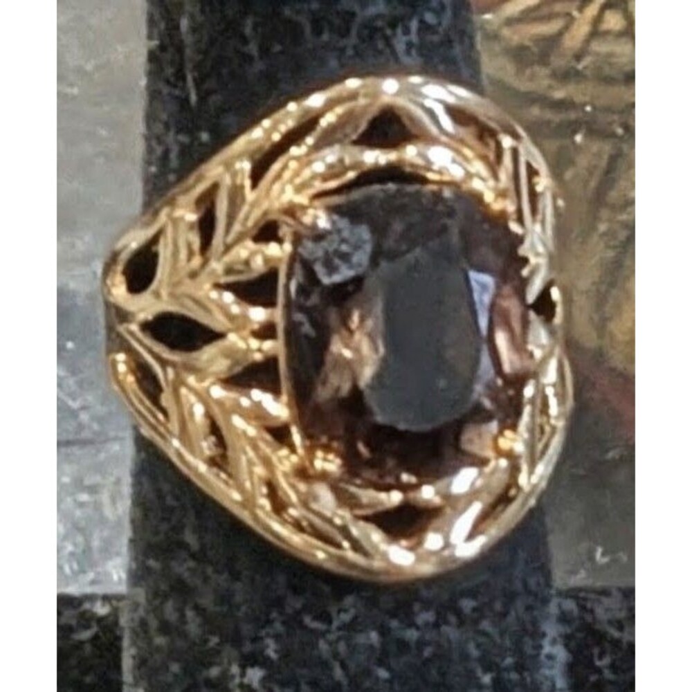 Vintage BBJ 925 Smokey Quartz Size 5 JTV Ring